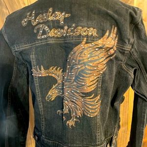 Women’s Black Harley Davidson Jean Jacket